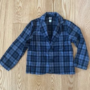 Tea Collection | boys blazer plaid size 3 grey black